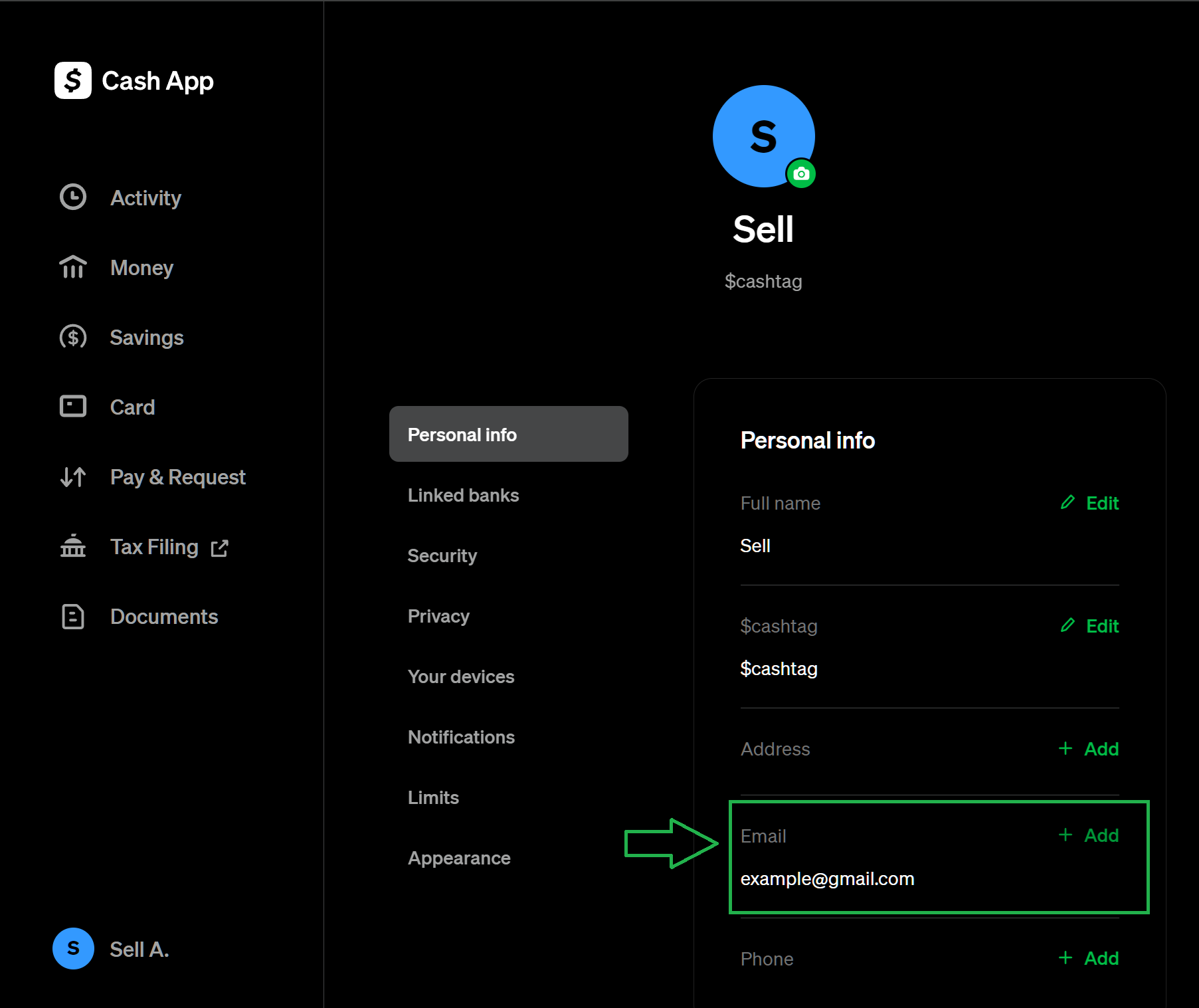 SellApp Dashboard