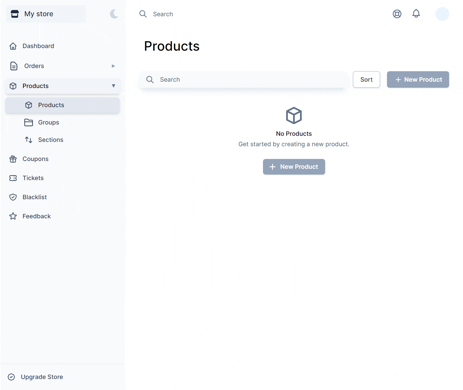 The product creation flow